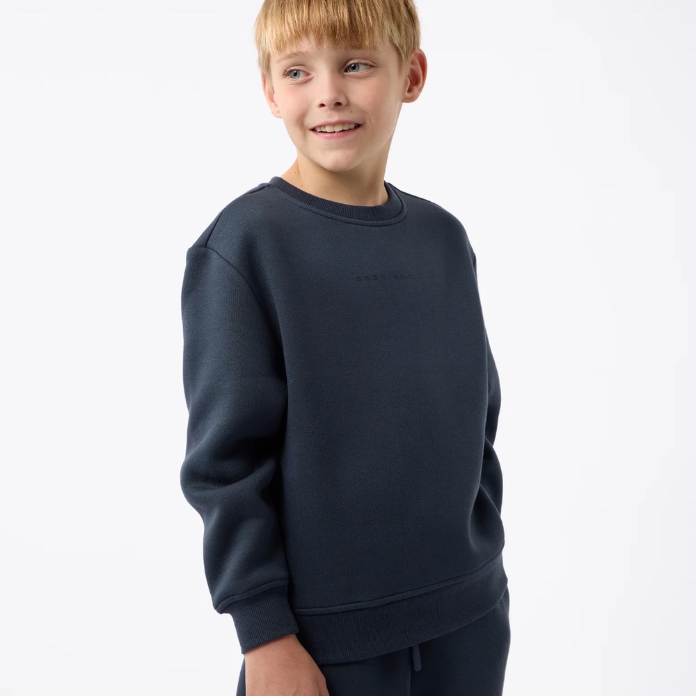 NWT COZY EARTH CityScape CrewNeck Super Soft Sweatshirts, Color-Eclipse, Unisex